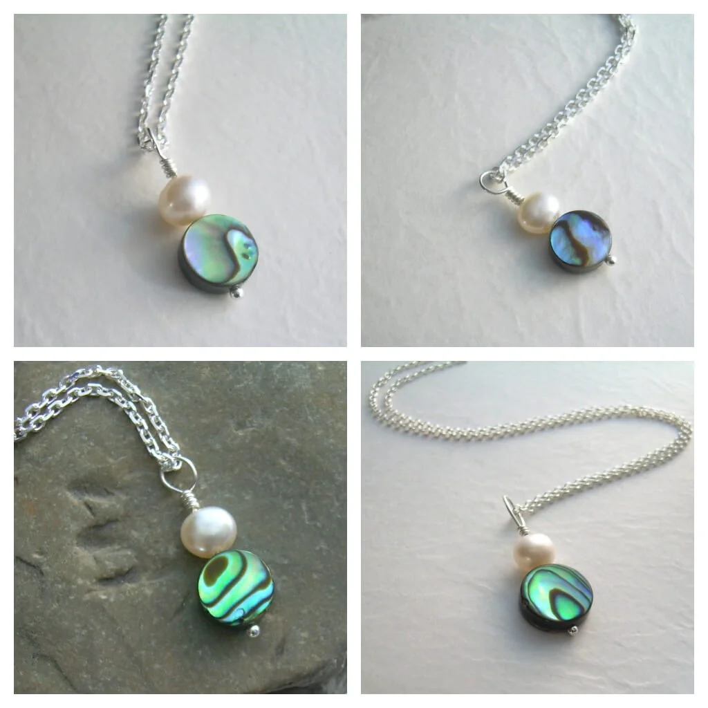 Abalone pearl pendant discount